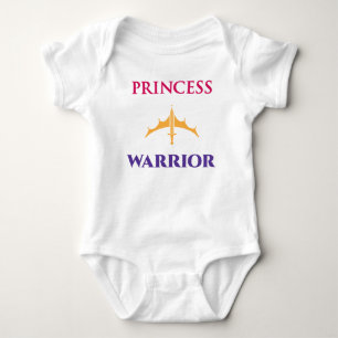 Princess Warrior Baby Girls Light Shirt