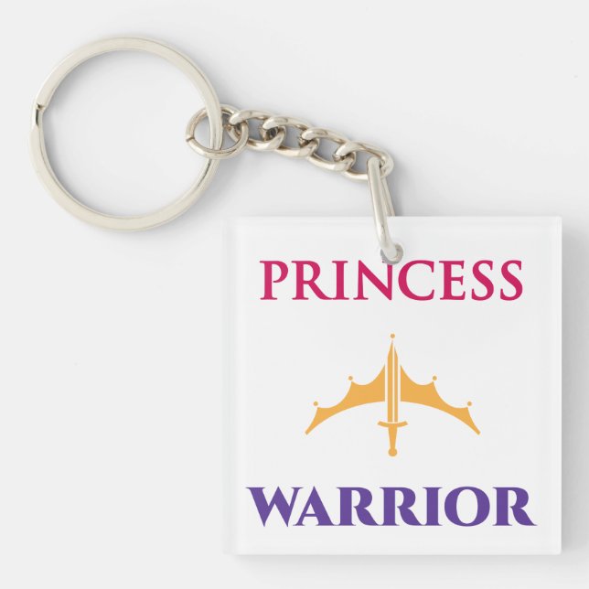 Princess Warrior Keychain (Front)