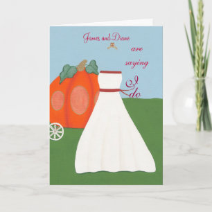 Princess Wedding Pumpkin Carriage Invitations