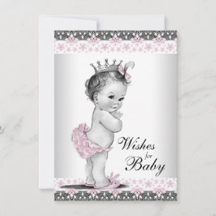 Princess Wishes for Baby Card Baby Girl Shower