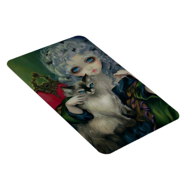 "Princess with a Ragdoll Cat" Flex Magnet (Right Side)