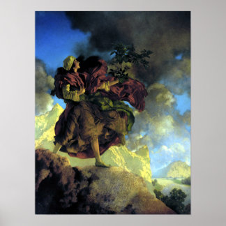 Princess with a Singing Tree by Maxfield Parrish Poster