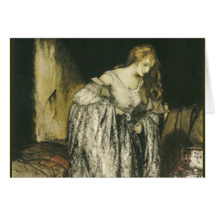 Princess with Dress by Arthur Rackham