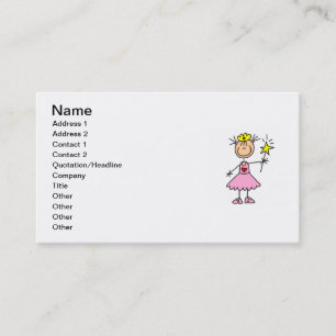 Princess With Wand Business Card