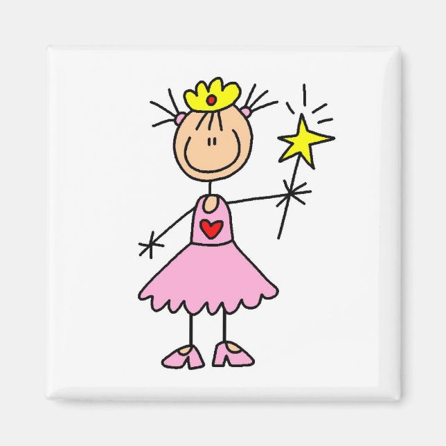 Princess With Wand Magnet (Front)