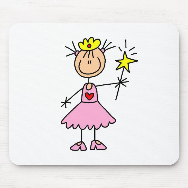 Princess With Wand Mouse Pad (Front)