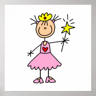 Princess With Wand Poster