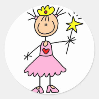 Princess With Wand Sticker