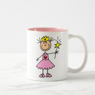 Princess With Wand Two-Tone Coffee Mug