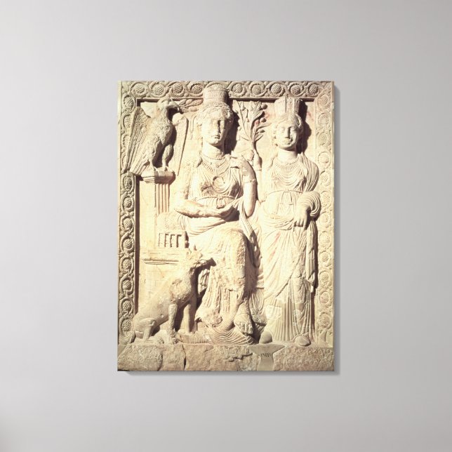 Princess Zenobia  and a female companion Canvas Print (Front)