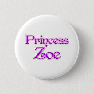 Princess Zoe 2 Inch Round Button