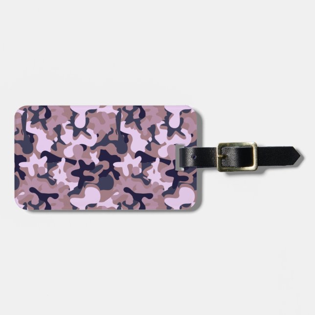 Princessa  Signature Camo Luggage Tag (Front Horizontal)