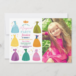 Princesse Anniversaire Invitation Party Filles Pho