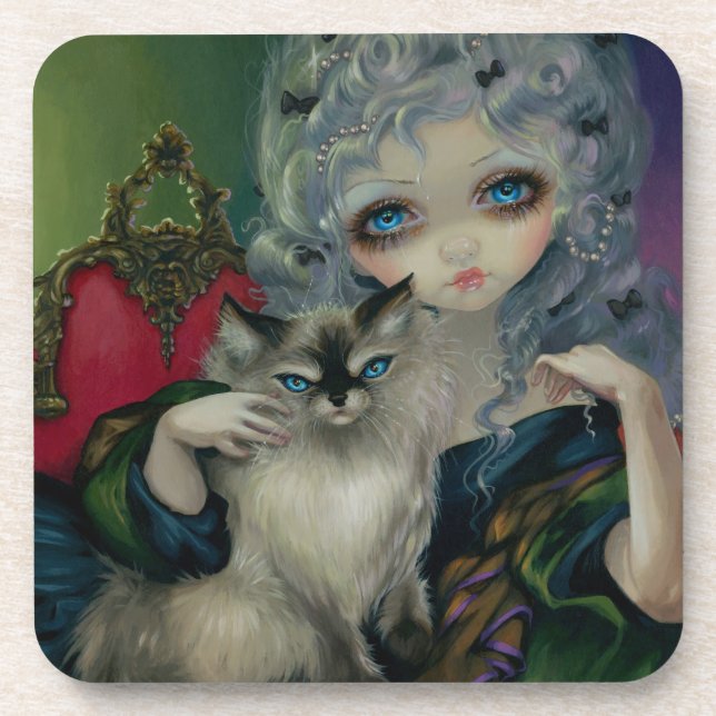 "Princesse avec des dessous de verre d'un chat de (Devant)