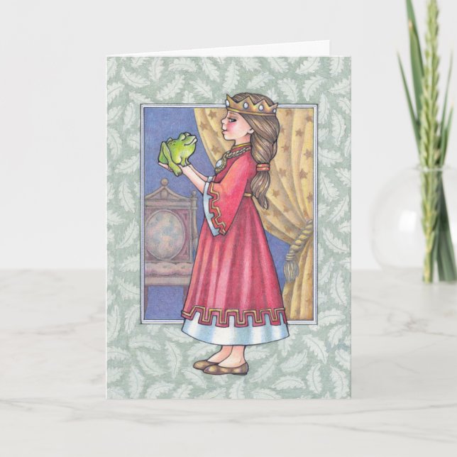 princesse avec la carte de grenouille (Devant)