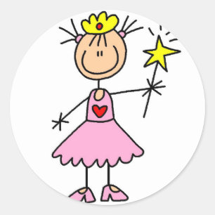 Princesse Avec Sticker À Baguette