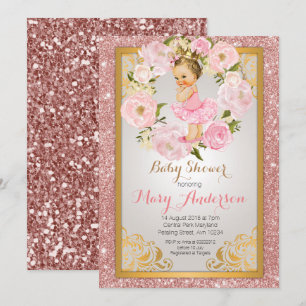 Princesse Baby shower Invitation