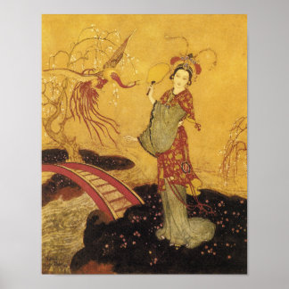 Princesse Badoura par Edmund Dulac Poster
