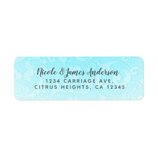 Princesse Blue Elegant Storybook Mariage (Devant)