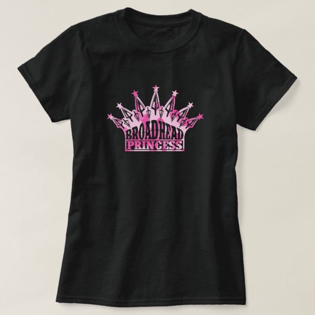 Princesse Camo de Broadhead de T-shirt de chasse (Design devant)