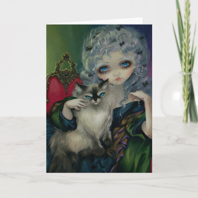 "Princesse carte de voeux avec de Ragdoll d'un (Devant)