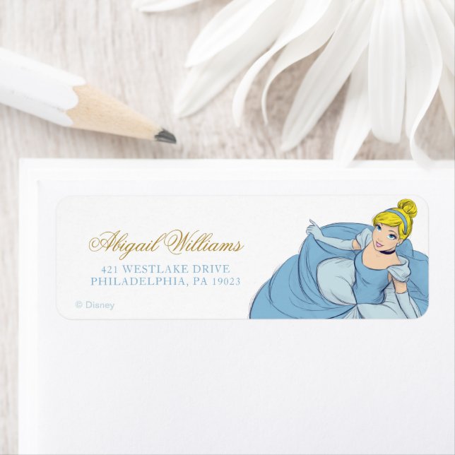 Princesse Cendrillon | Aquarelle Anniversaire (En situation)