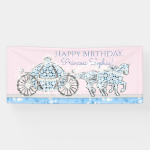 Princesse Cendrillon Bannière de fête d'anniversai