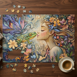 Princesse de conte de fées et grenouille puzzle 10