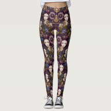 Princesse en Colère dans Jardin Fleur Leggings - m