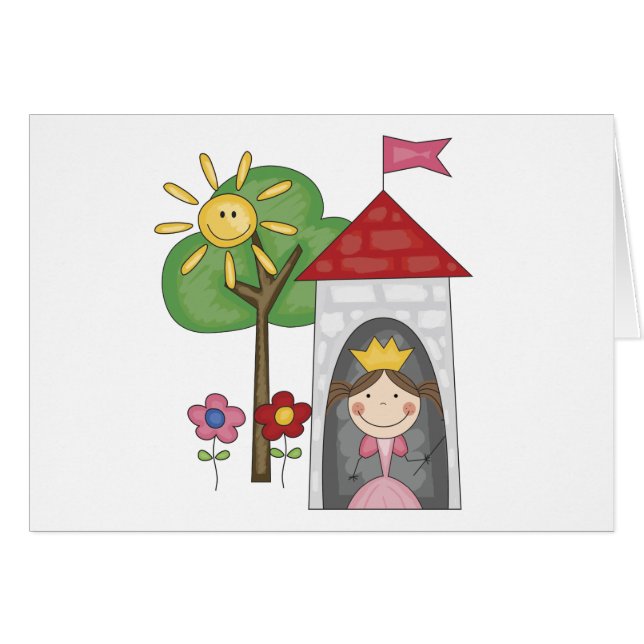 Princesse en T-shirts et cadeaux de tour (Devant horizontal)