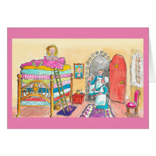 Princesse et un pois Carte d'anniversaire