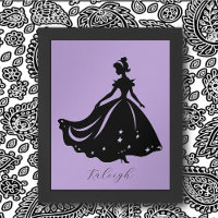 Princesse Magique Sillouette Impression personnali