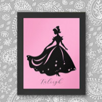 Princesse Magique Sillouette Impression personnali