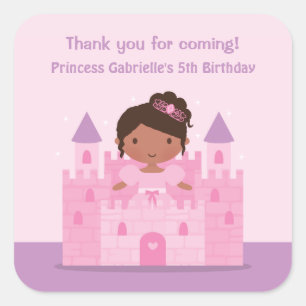 Princesse mignonne Stickers d'Afro-américain de