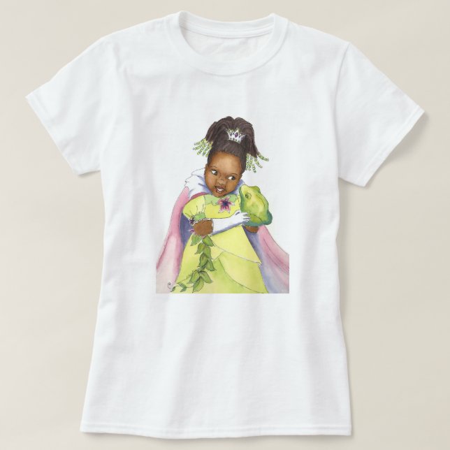 Princesse noire et le T-shirt des femmes de (Design devant)