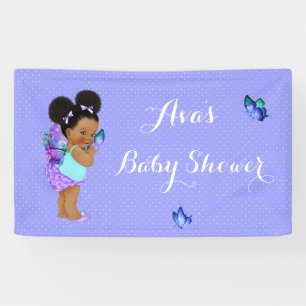 Princesse Papillon Bébé Fille Bannière Lavande Vio