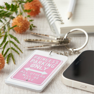Princesse Parking rose Double face Funny Porte - c