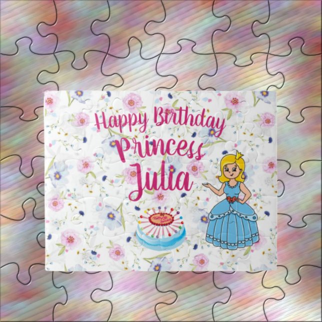 Princesse personnalisée Anniversaire Jigsaw Puzzle (Créateur téléchargé)