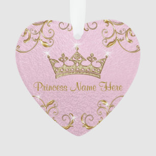 Princesse personnalisée Ornaments Double Sided
