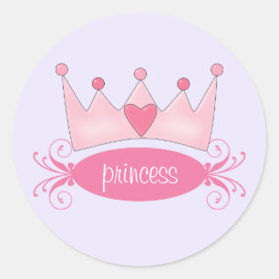 Princesse personnalisée Tiara Stickers