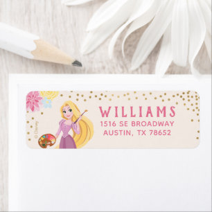 Princesse Rapunzel   Floral Gold Confetti