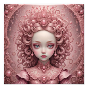 Princesse rose Mark Ryden Style Art Poster Imprime
