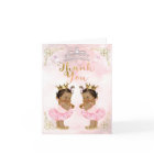 Princesse rose Vintage bébé fille jumeaux Merci