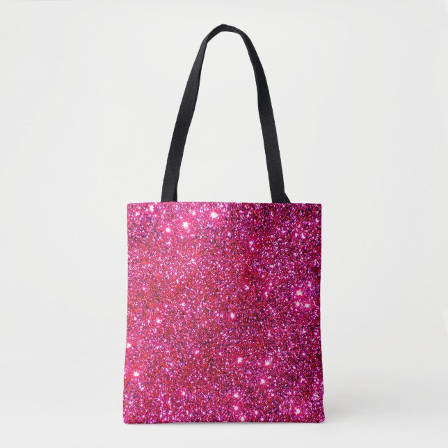 Princesse scintillante rose Glittery Fun de sacs (Devant)
