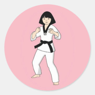 Princesse Stickers du Taekwondo