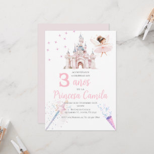 Princesse Troisième anniversaire Invitation à Son 