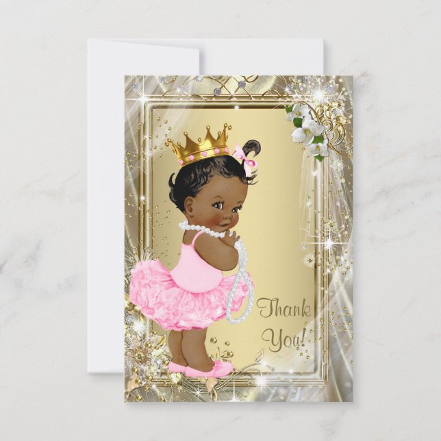 Princesse Tutu Pearls Baby shower Merci (Devant)