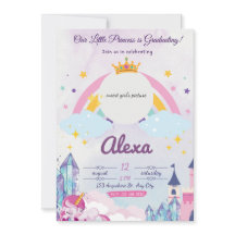 Princesse Unicorn Invitation à la graduation pour 