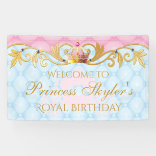 Princesse vintage, or et bannière rose