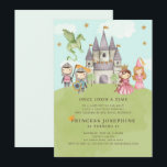 Princesses and Knights Girl Birthday Invitation<br><div class="desc">♥ A perfect way to invite your guests to your little one's birthday party!</div>